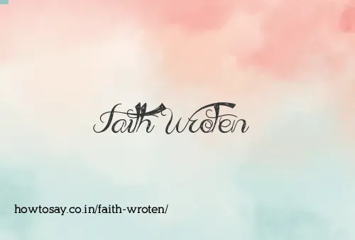 Faith Wroten