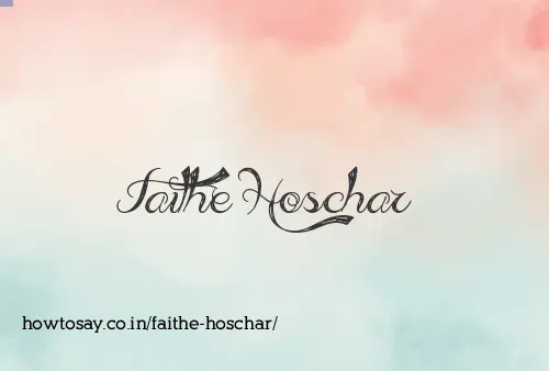Faithe Hoschar