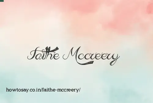 Faithe Mccreery