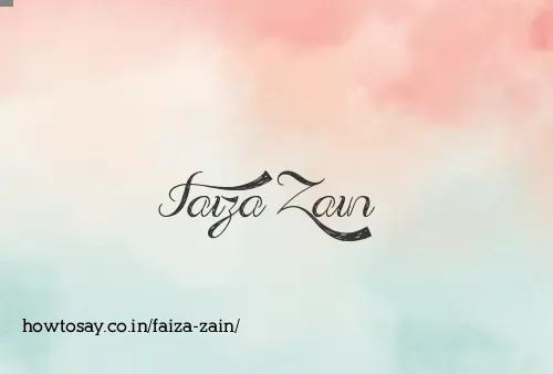 Faiza Zain