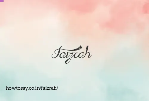 Faizrah