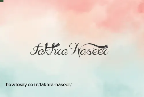 Fakhra Naseer
