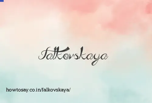 Falkovskaya