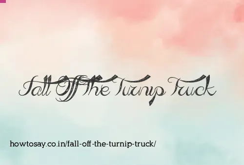 Fall Off The Turnip Truck