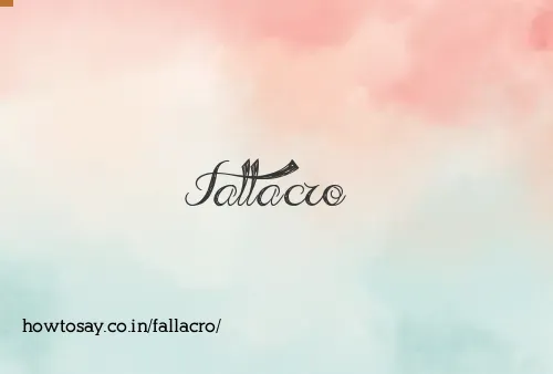 Fallacro