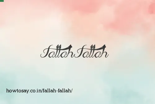 Fallah Fallah