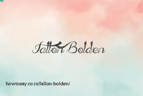 Fallon Bolden