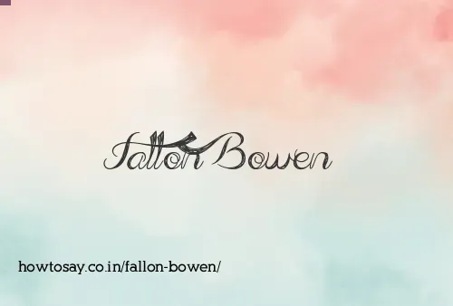 Fallon Bowen