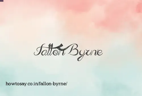 Fallon Byrne