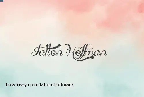 Fallon Hoffman