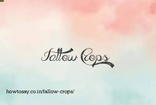 Fallow Crops