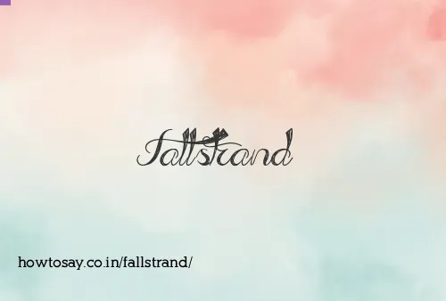 Fallstrand