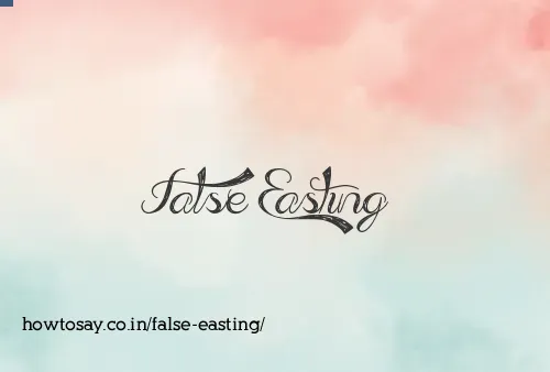 False Easting