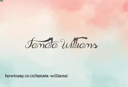 Famata Williams