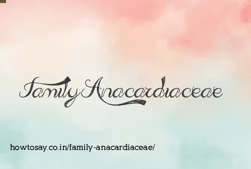 Family Anacardiaceae