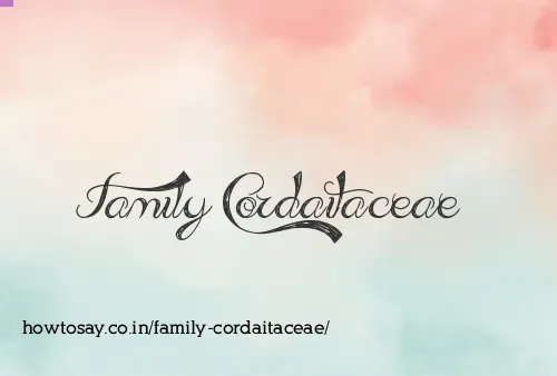Family Cordaitaceae