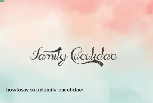 Family Cuculidae