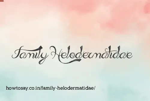 Family Helodermatidae