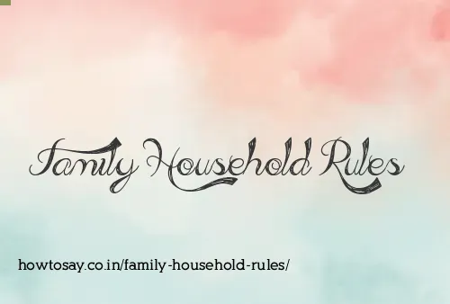 Family Household Rules