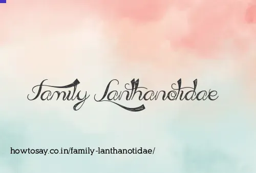 Family Lanthanotidae