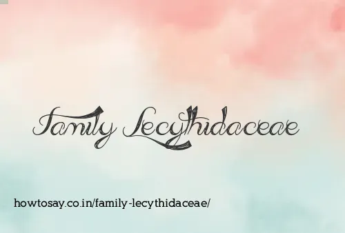 Family Lecythidaceae