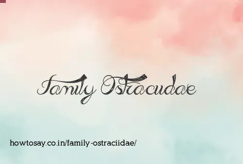 Family Ostraciidae
