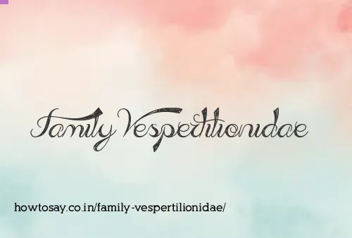 Family Vespertilionidae