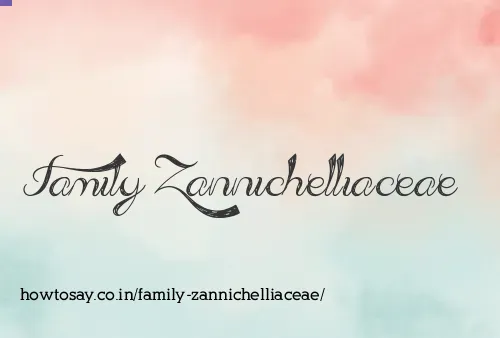 Family Zannichelliaceae
