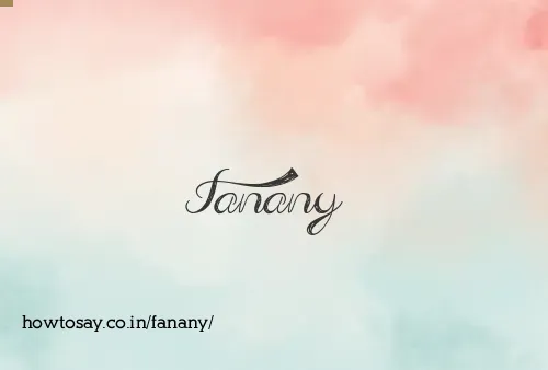 Fanany