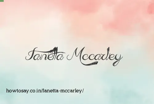 Fanetta Mccarley