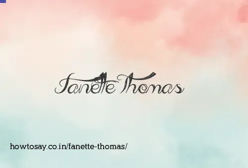 Fanette Thomas