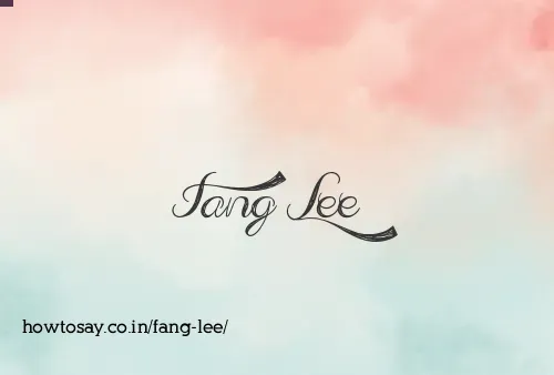 Fang Lee