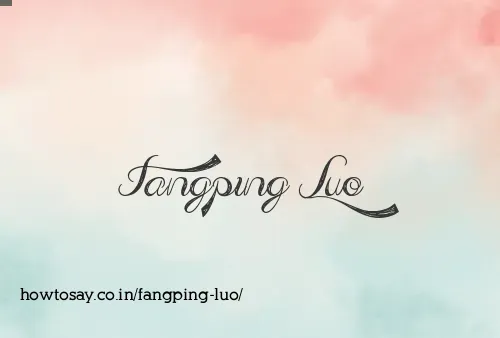 Fangping Luo