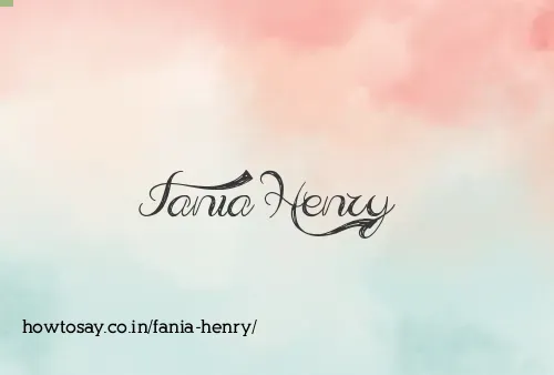 Fania Henry