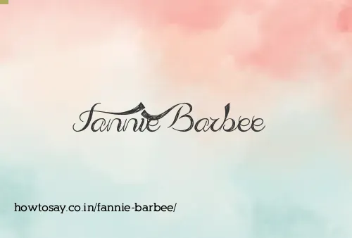 Fannie Barbee