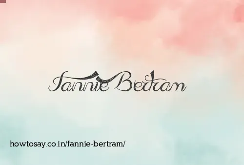 Fannie Bertram