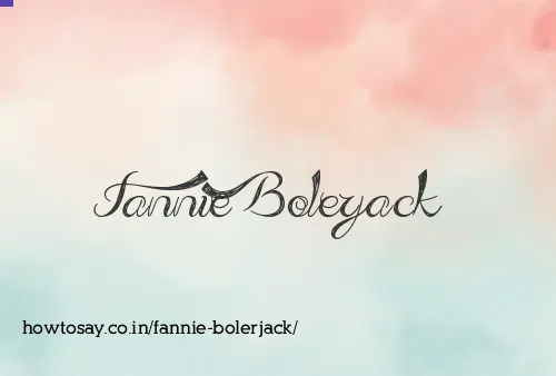 Fannie Bolerjack