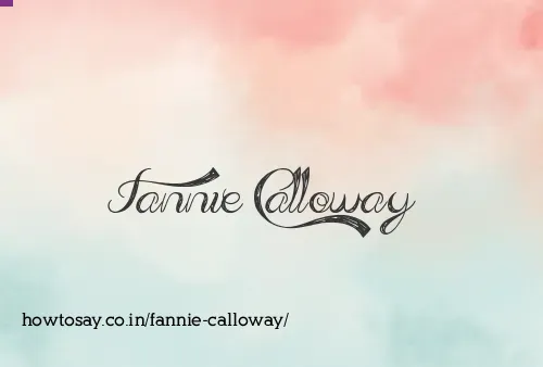 Fannie Calloway