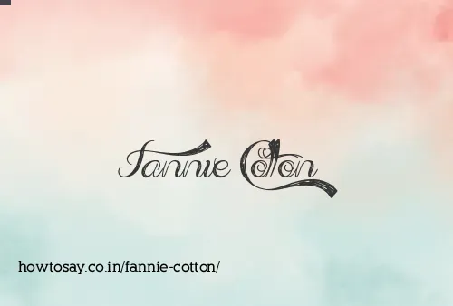 Fannie Cotton