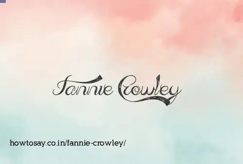 Fannie Crowley