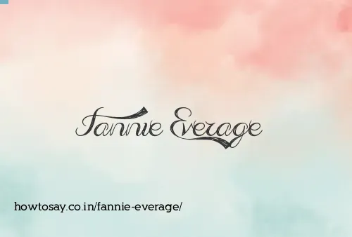 Fannie Everage