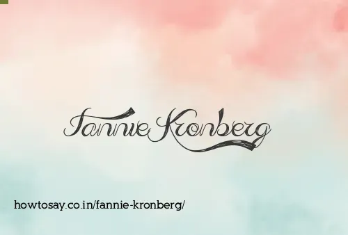 Fannie Kronberg