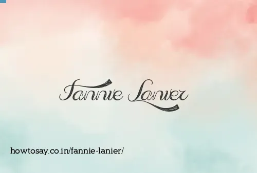 Fannie Lanier