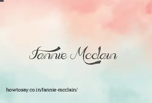 Fannie Mcclain