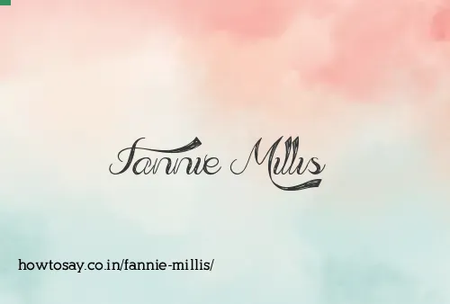 Fannie Millis