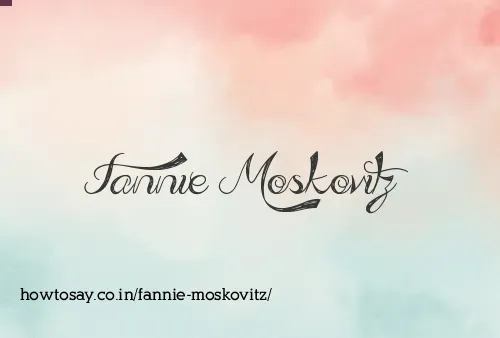 Fannie Moskovitz