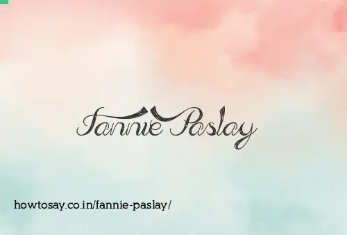 Fannie Paslay