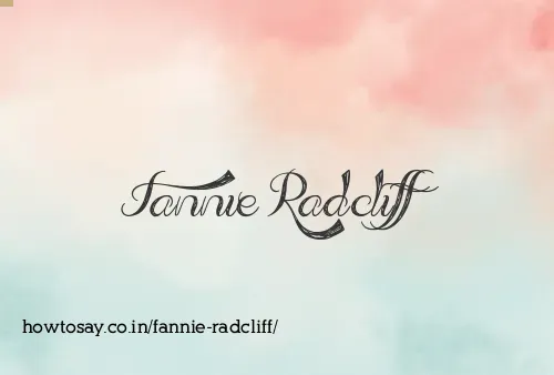 Fannie Radcliff