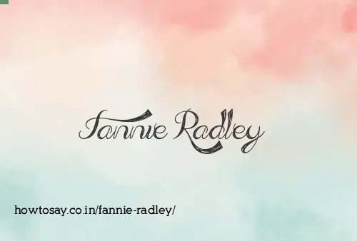 Fannie Radley