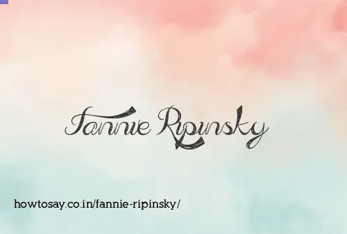 Fannie Ripinsky